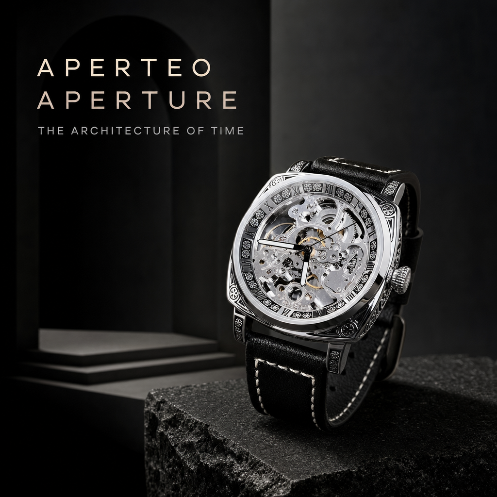 APERTURE｜ブランドビジュアル｜スケルトンウォッチ APERTEO